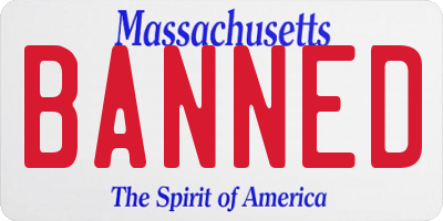 MA license plate BANNED