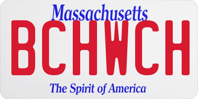 MA license plate BCHWCH