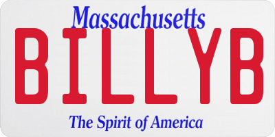 MA license plate BILLYB
