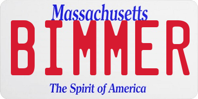 MA license plate BIMMER