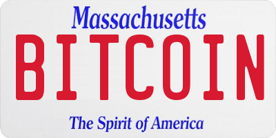 MA license plate BITCOIN