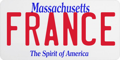 MA license plate FRANCE