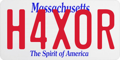 MA license plate H4X0R