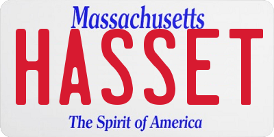 MA license plate HASSET