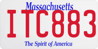 MA license plate ITC883