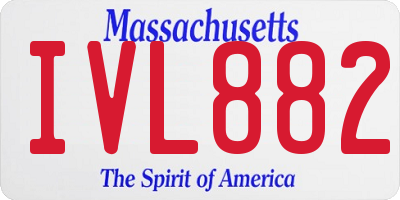 MA license plate IVL882