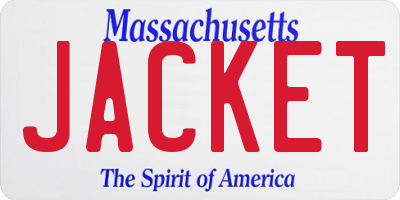 MA license plate JACKET