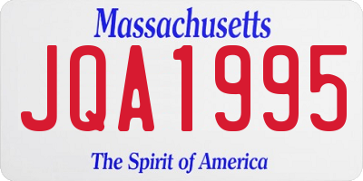 MA license plate JQA1995