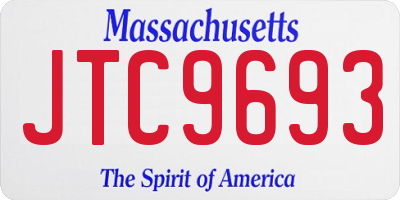 MA license plate JTC9693