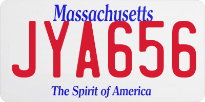 MA license plate JYA656