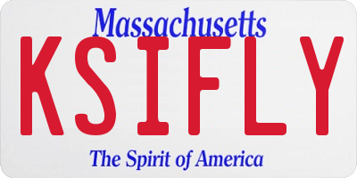 MA license plate KSIFLY