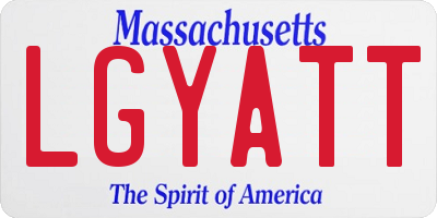 MA license plate LGYATT