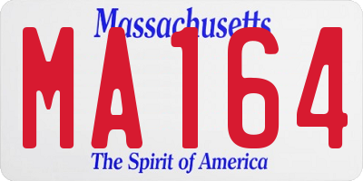 MA license plate MA164