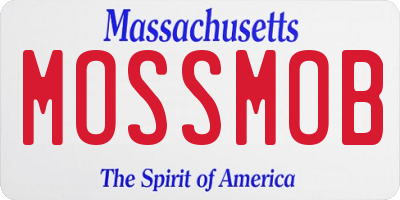 MA license plate MOSSMOB