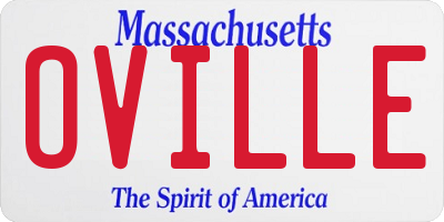 MA license plate OVILLE