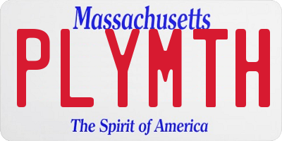 MA license plate PLYMTH