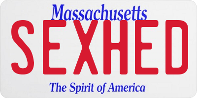 MA license plate SEXHED