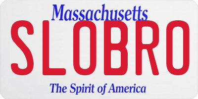 MA license plate SLOBRO