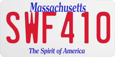 MA license plate SWF410