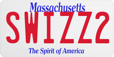 MA license plate SWIZZ2