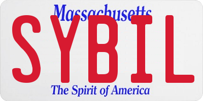 MA license plate SYBIL