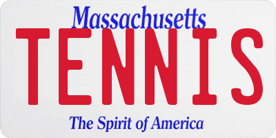 MA license plate TENNIS