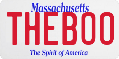 MA license plate THEBOO