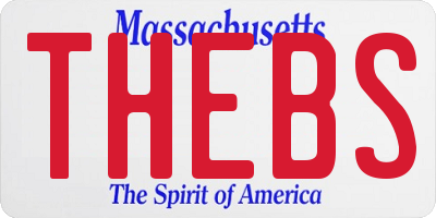 MA license plate THEBS