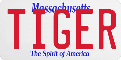 MA license plate TIGER