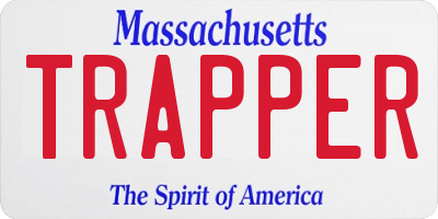 MA license plate TRAPPER