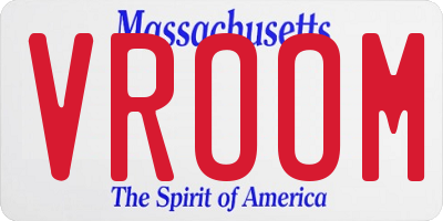 MA license plate VROOM