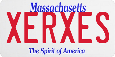 MA license plate XERXES