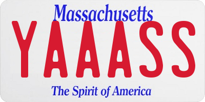 MA license plate YAAASS