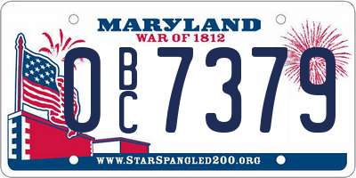 MD license plate 0BC7379