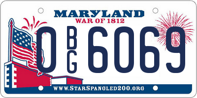 MD license plate 0BG6069