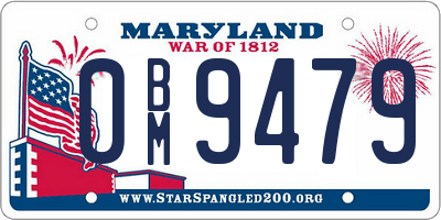 MD license plate 0BM9479