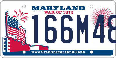 MD license plate 166M480