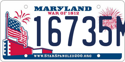 MD license plate 16735M0