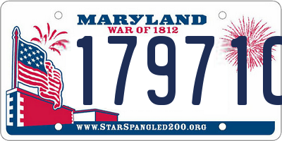 MD license plate 17971CK