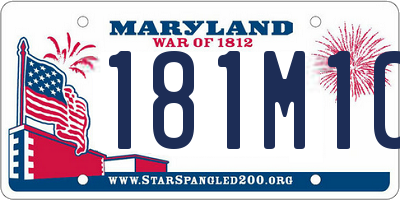 MD license plate 181M104