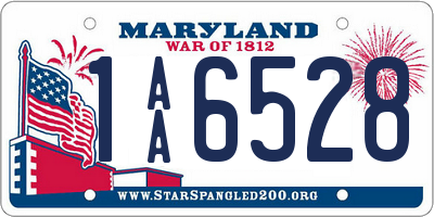 MD license plate 1AA6528