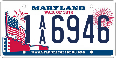 MD license plate 1AA6946