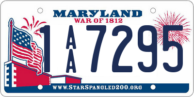 MD license plate 1AA7295