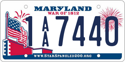 MD license plate 1AA7440