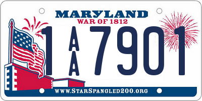 MD license plate 1AA7901