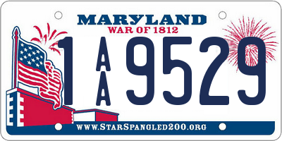 MD license plate 1AA9529