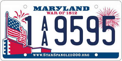 MD license plate 1AA9595