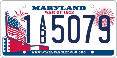 MD license plate 1AB5079