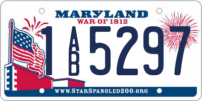 MD license plate 1AB5297