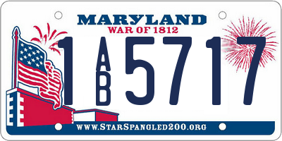 MD license plate 1AB5717